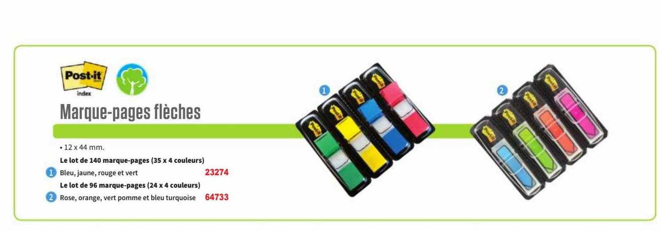 marque-pages flèches post-it