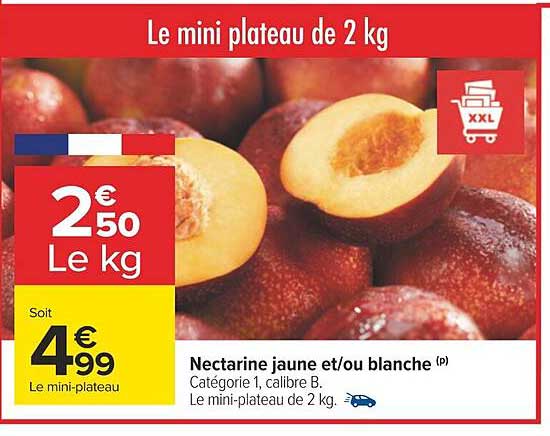 nectarine jaune et/ou blanche