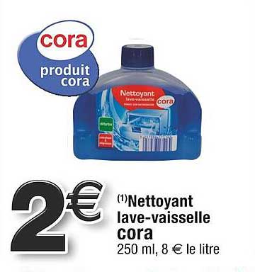 nettoyant lave-vaisselle cora