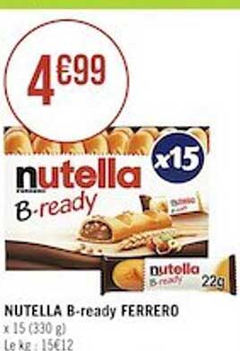 nutella b-ready ferrero