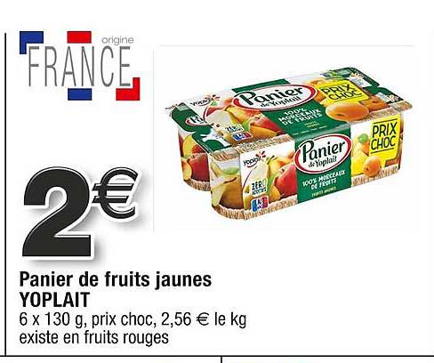 Panier De Fruits Jaunes Yoplait