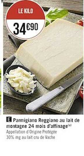 parmigiano reggiano au lait de montagne 24 mois d'affinage