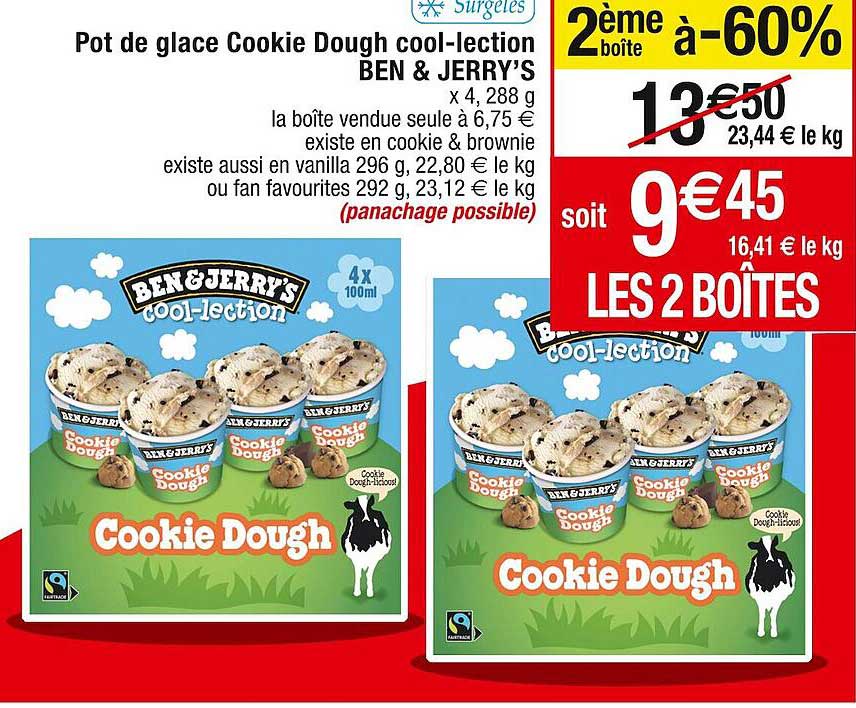 pot de glace cookie dough cool-lection ben & jerry's