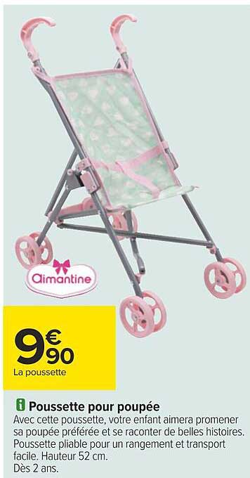 Poussette Pour Poupée Aimantine