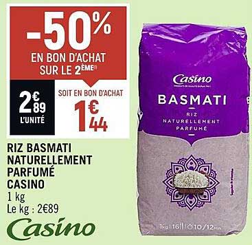 riz basmati naturellement parfumé casino