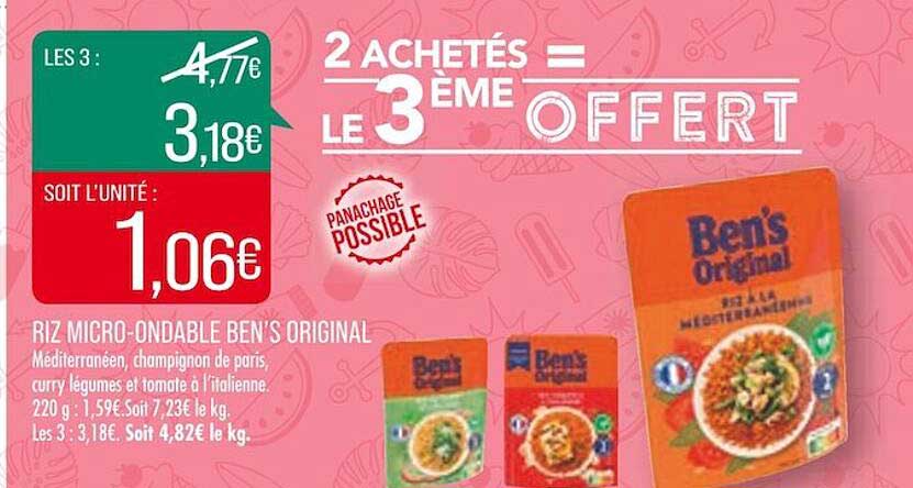 riz micro-ondable ben's original