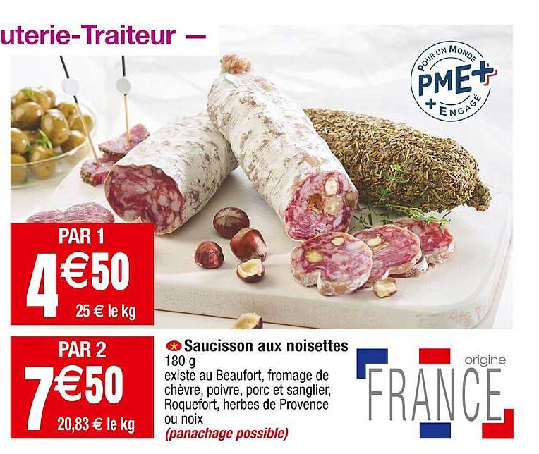 Saucisson Aux Noisettes
