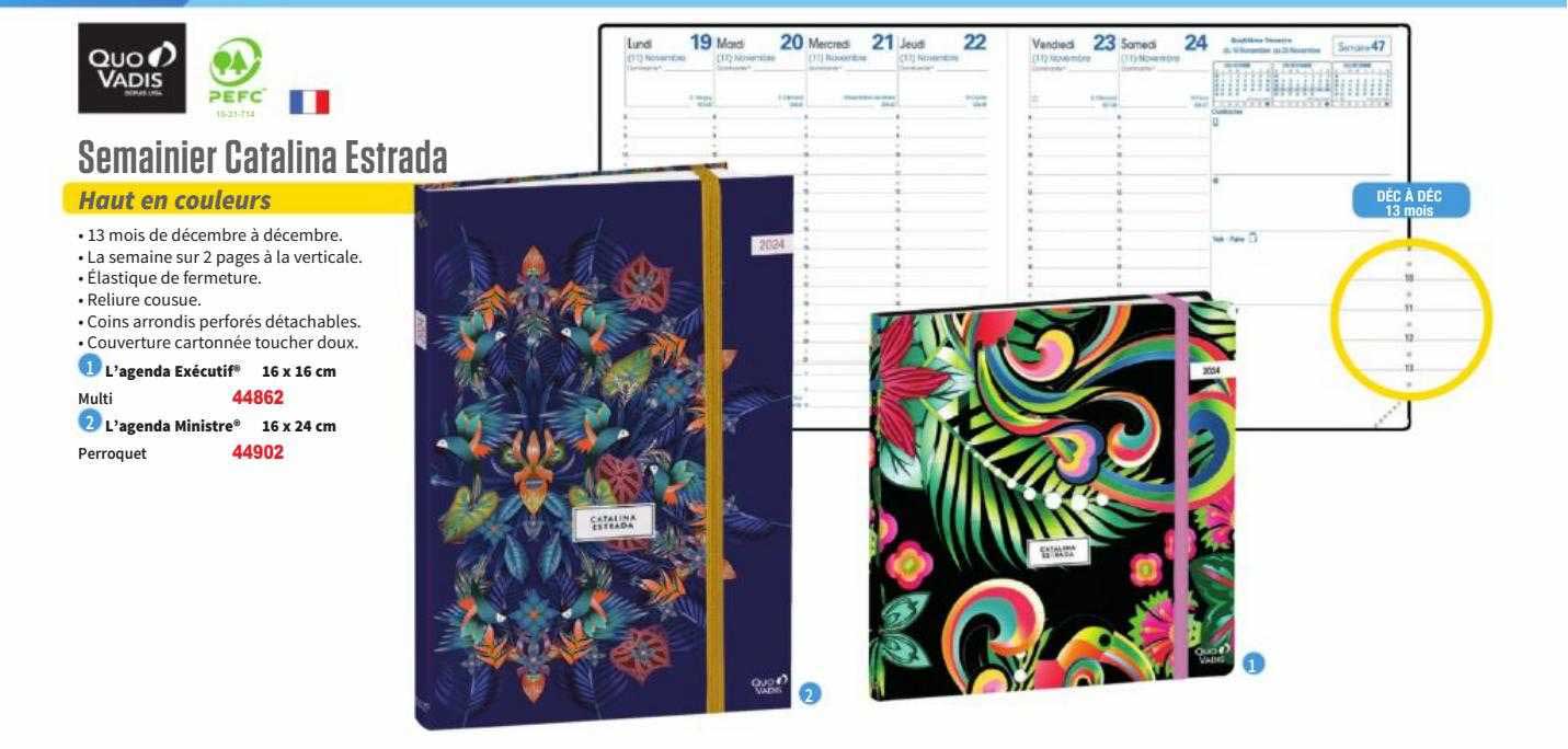 semainier catalina estrada quovadis