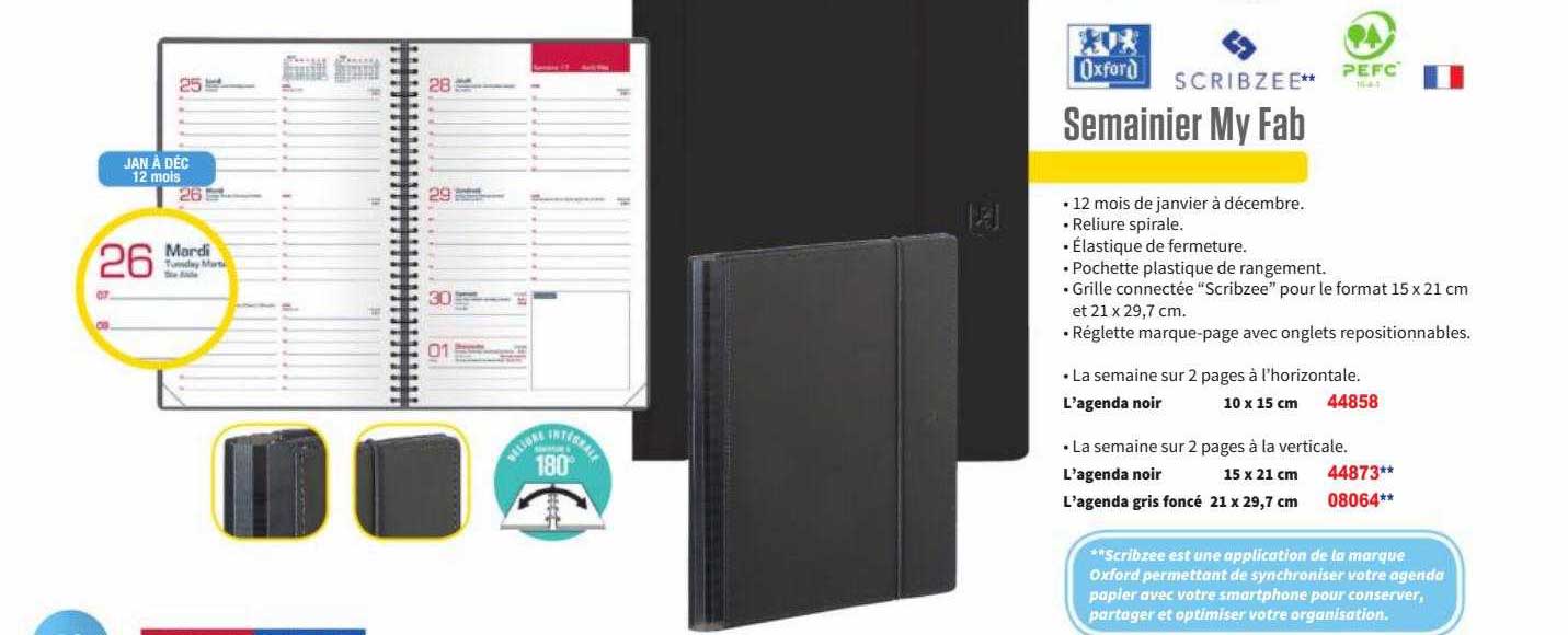 semainier my fab oxford