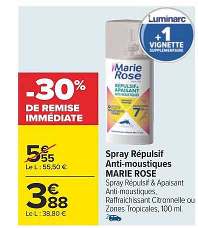 spray répulsif anti-moustiques marie rose