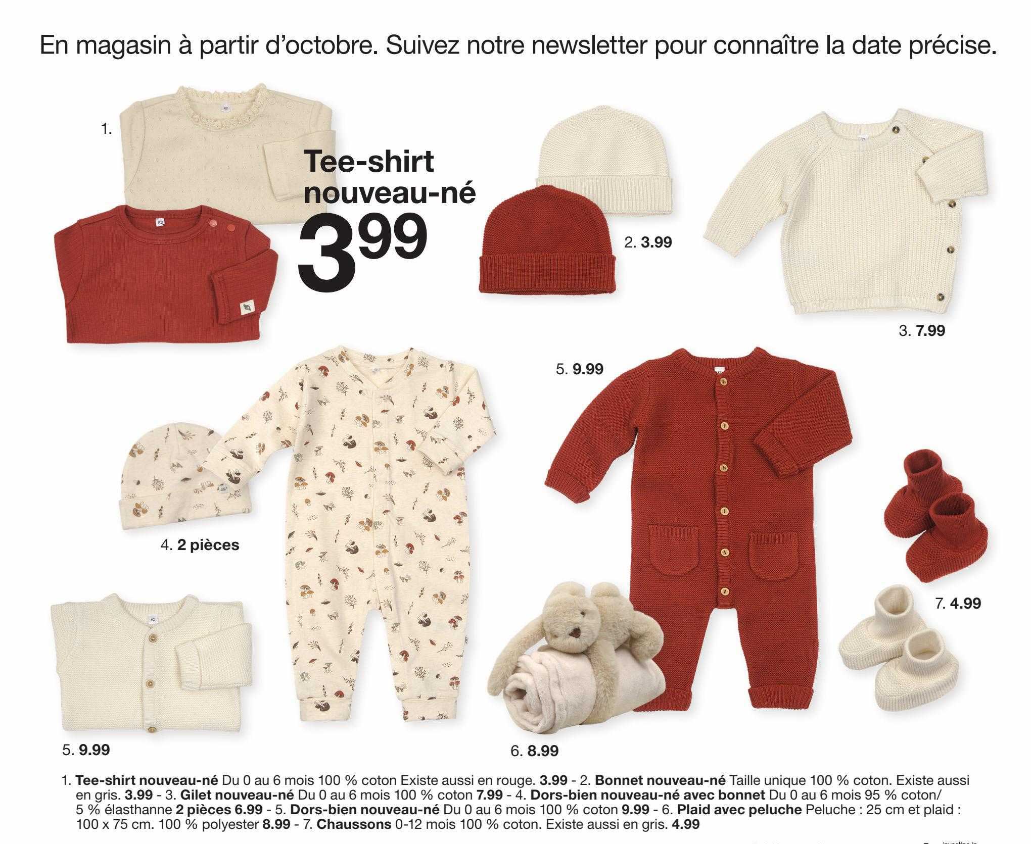 tee-shirt nouveau-né