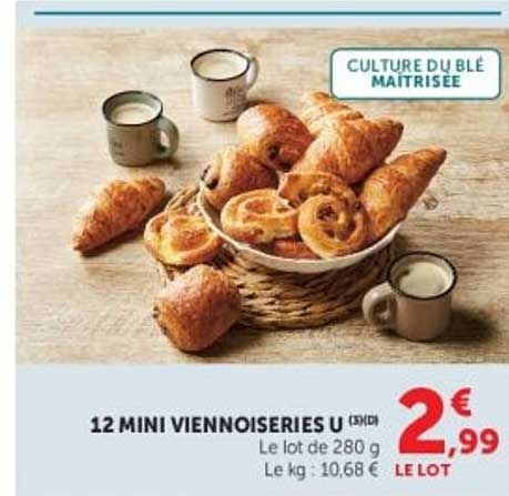 12 MINI VIENNOISERIES U