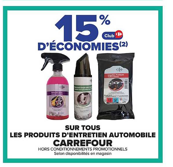 15% D'ÉCONOMIES