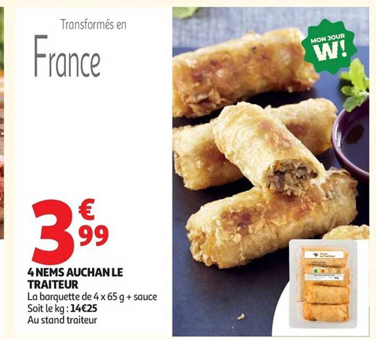 4 NEMS AUCHAN LE TRAITEUR