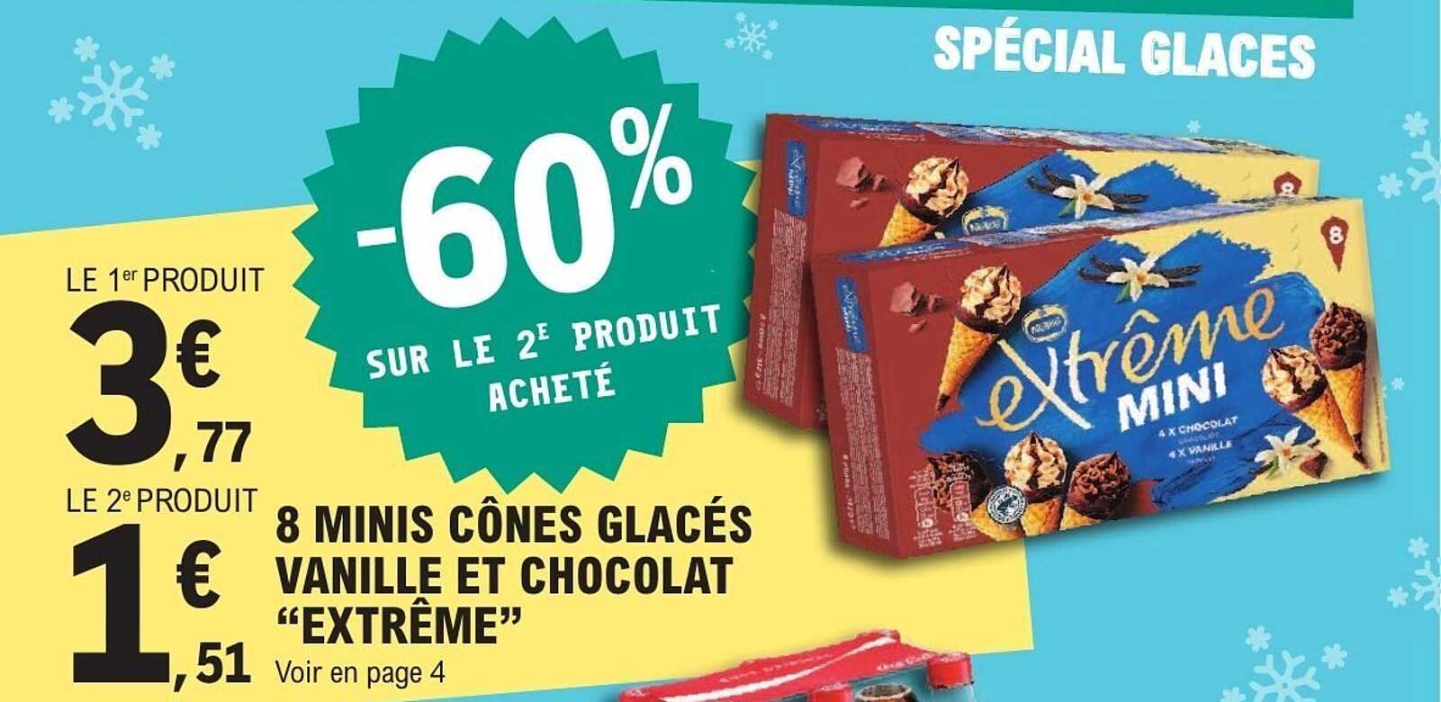 8 Minis cônes glacés Extrême