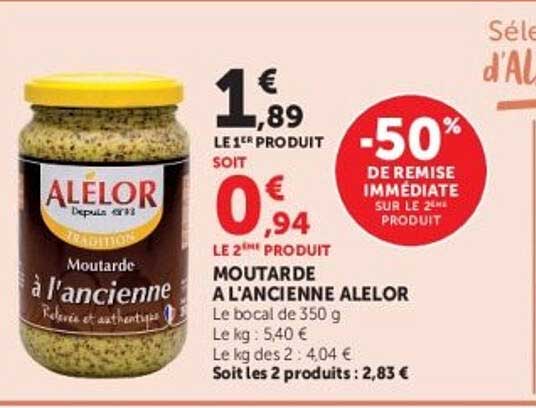ALELOR Moutarde à l'ancienne