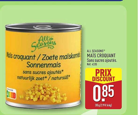 All Seasons Maïs croquant