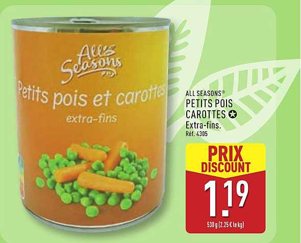 All Seasons Petits pois carottes