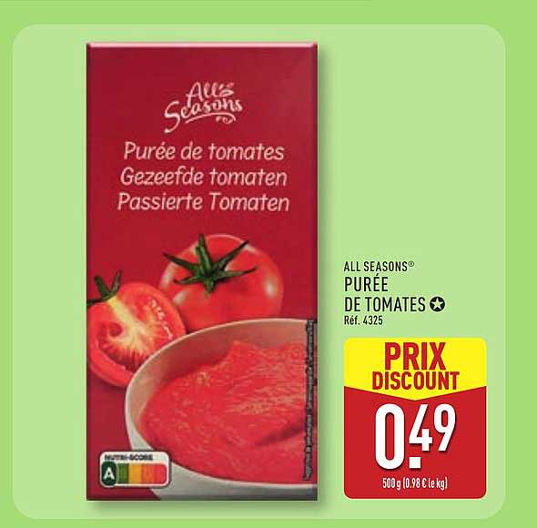 All Seasons Purée de tomates