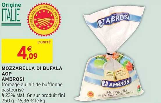 AMBROSI Mozzarella Di Bufala AOP