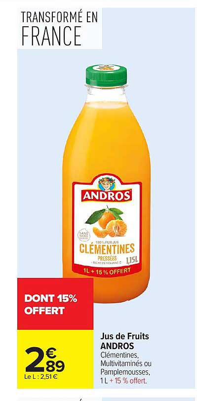 ANDROS Clémentines pressées