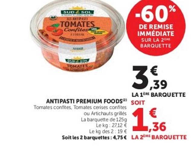 Antipasti Premium Foods Tomates confites