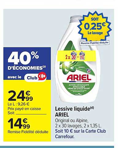 ARIEL Lessive liquide