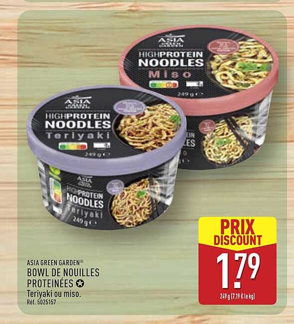 ASIA GREEN GARDEN BOWL DE NOUILLES PROTÉINÉES