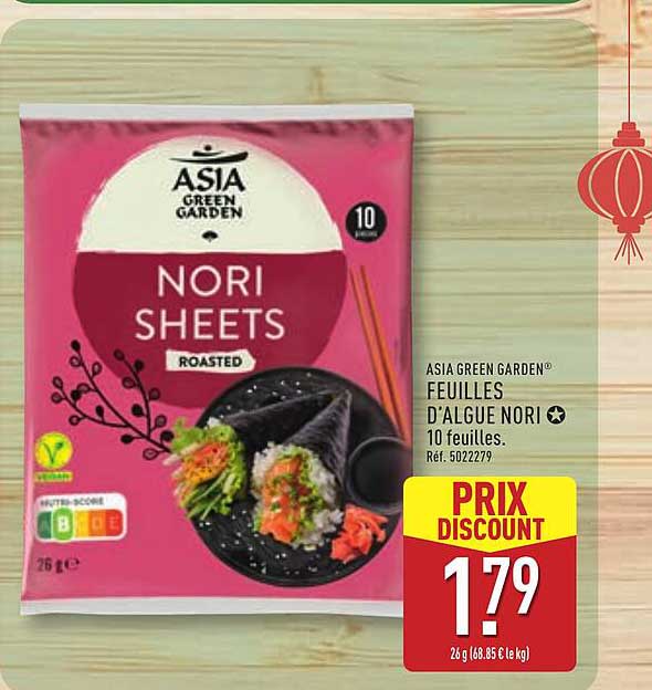 ASIA GREEN GARDEN NORI SHEETS
