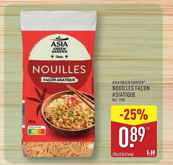 ASIA GREEN GARDEN NOUILLES FAÇON ASIATIQUE