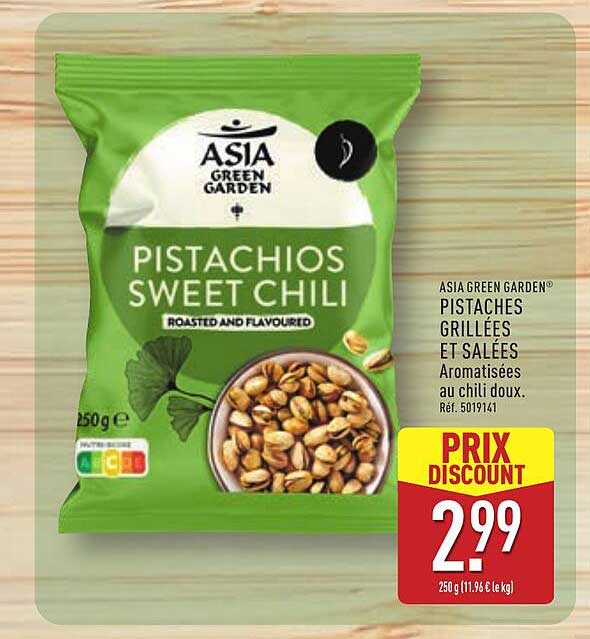 ASIA GREEN GARDEN PISTACHIOS SWEET CHILI