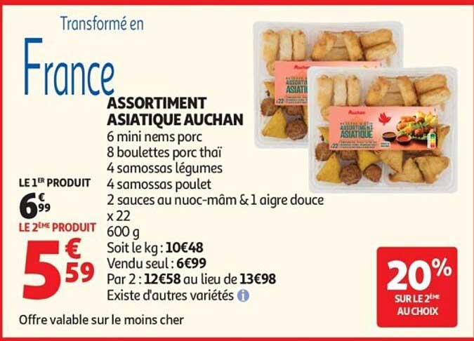 ASSORTIMENT ASIATIQUE AUCHAN