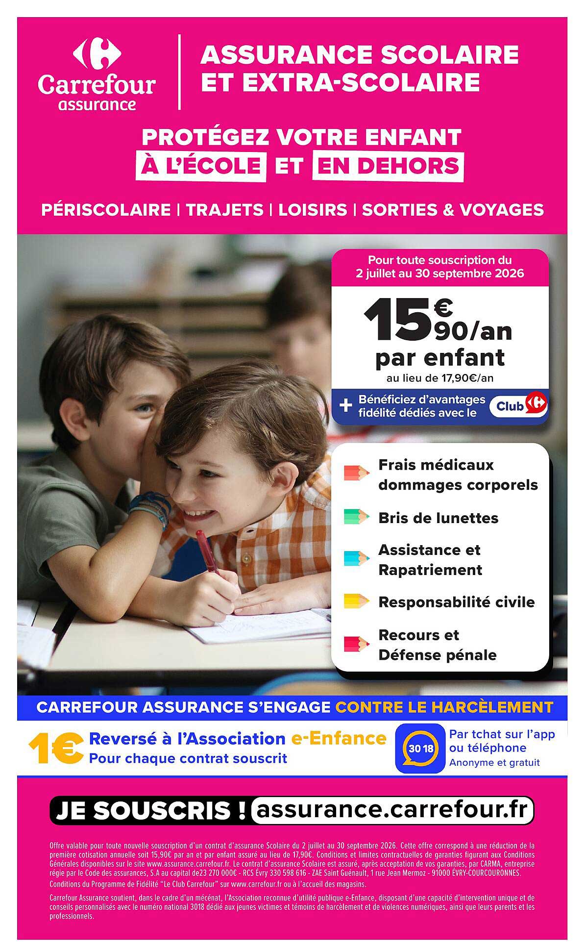 ASSURANCE SCOLAIRE ET EXTRA-SCOLAIRE