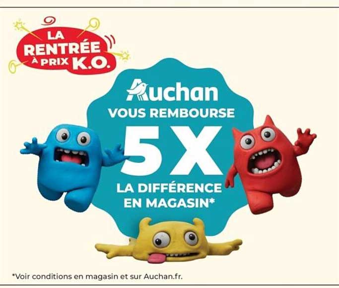 Auchan vous rembourse 5X