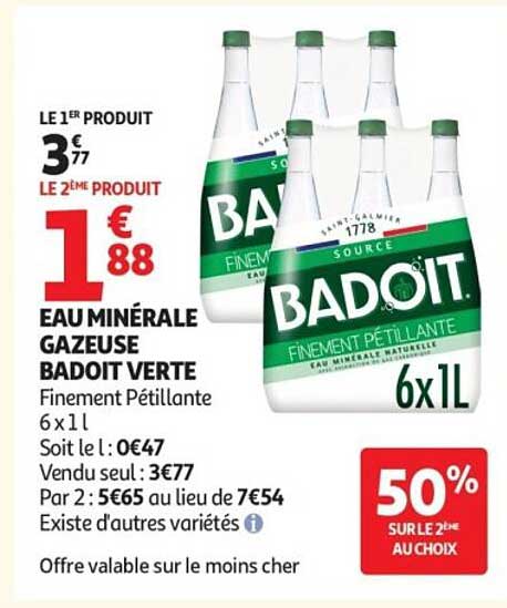 Badoit Verte Finement Pétillante