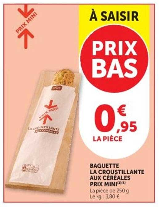 BAGUETTE LA CROUSTILLANTE AUX CÉRÉALES