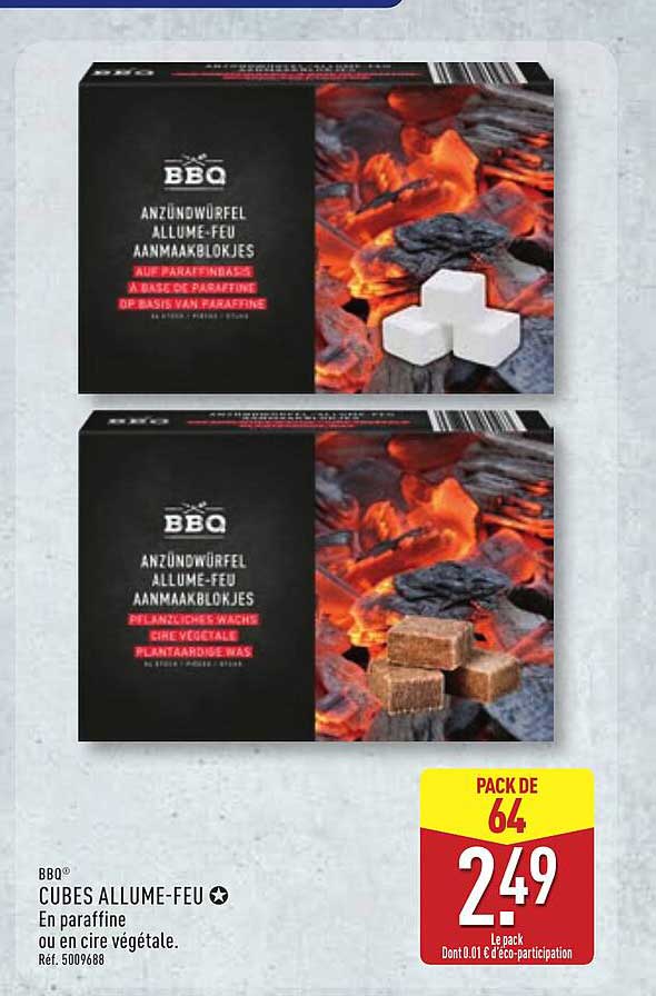 BBQ CUBES ALLUME-FEU