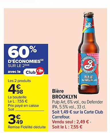 Bière BROOKLYN Pulp Art