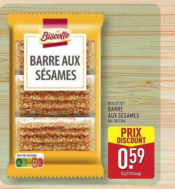 Biscotto BARRE AUX SÉSAMES