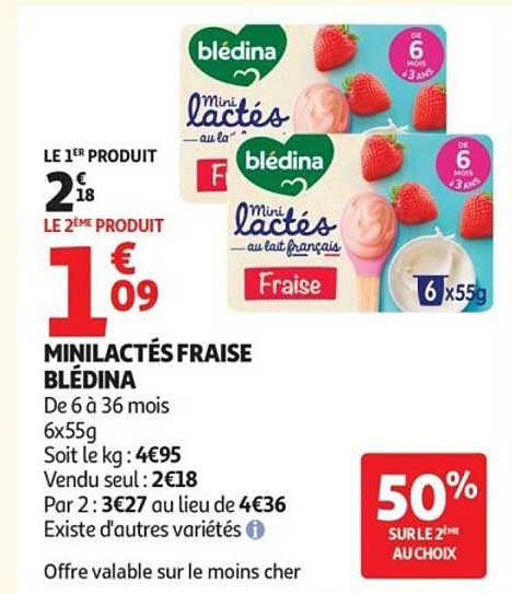 Blédina Minilactés Fraise