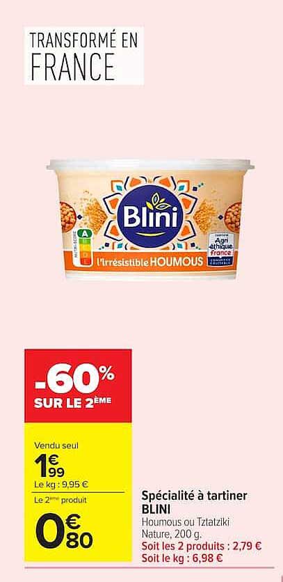 Blini Irrésistible Houmous
