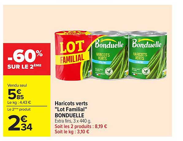 Bonduelle Haricots verts