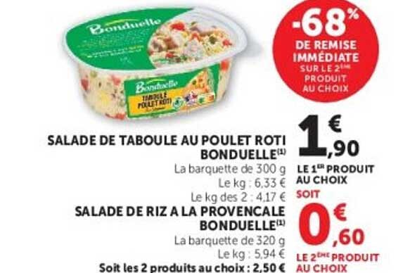 BONDUELLE Salade de riz a la provencale