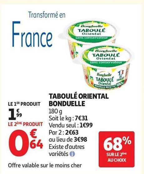 Bonduelle Taboulé Oriental