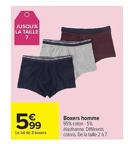 Boxers homme