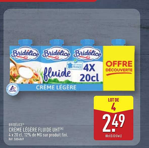 Bridélice Crème légère fluide UHT