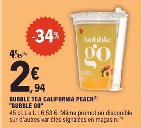 bubble go BUBBLE TEA CALIFORNIA PEACH