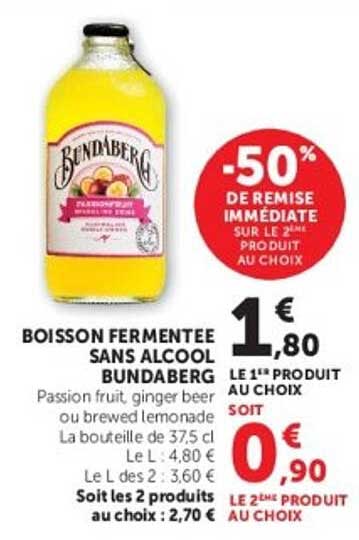 Bündaberg Boisson fermentee sans alcool