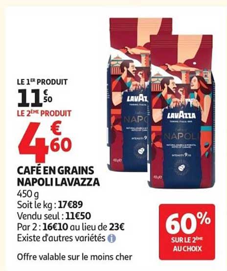 Café en grains Napoli Lavazza