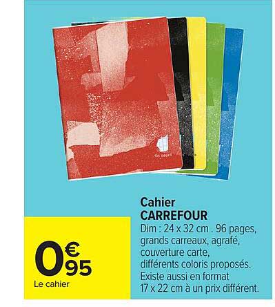 Cahier CARREFOUR